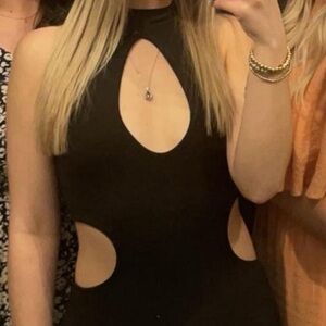 Black Jumpsuit with Cutouts